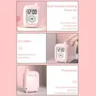 Compact Alarm Clock Timer with Clear LCD and Temperature Monitoring Feature