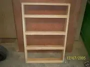 4 SHELF 16 X 27 SOLID PINE WOOD SPICE RACK, WALL MOUNT WITH 3 INCH WORKING SHELF