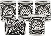[Generic] 5Pcs Vikings Runes Beads Hair Braid Bead Accessories for Women Men Braiding Bracelet Necklace DIY Craft