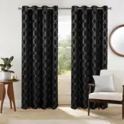 Olivia Gray Jansen Rubber Blackout Grommet Panel - 54x84", Black