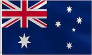 Australian National Flag 90x180cm - Large Aussie Flag for Australia Day, Heavy Duty Outdoor/Indoor Use, Durable Fade-Resistant Polyester, Flag Only (Pole Not Included)