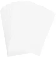 ROMISBABA 100pcs White Blank Index Cards Sturdy Cardstock for Note Taking Writing and Drawing Portable Learning Flashcards for Office Home and School Use