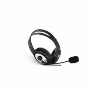 Headphones with Microphone by Coolbox Cooaum01 Black Blacksilver Silver