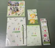 Pikmin Stationery Set Notebook Memo Hair Clip Origami Pencil B Ballpoint Pen