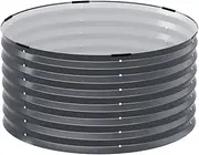 [GREEN FINGERS] Garden Bed Galvanized Steel Planter Box, Gardening Supplies Plant Containers Patio, 90 x 45cm Elevated Raised Beds for Vegetables Flowers Herbs