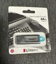 Kingston 64GB DataTraveler Exodia USB Flash Drive USB 3.2 Gen 1, Protective Cap