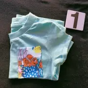 Bonds X Custom Made Pocket Tee. Finding Nemo , Blue/Green Tee , Size 1. Bnwt