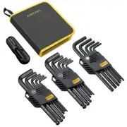 27PCS Allen Key Set - Metric & SAE Wrench Set, Extra Long Ball & Star End Hex...
