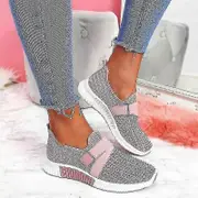 Slip-on Shoes With Orthopedic Sole Women's Fashion Sneakers Platform Sneaker For Women Walking Pink 39