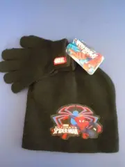 MARVEL ULTIMATE SPIDER MAN BOYS' WINTER HAT & GLOVES SET ONE SIZE FITS MOST NICE