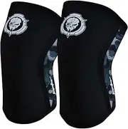 Knee Sleeves (1 Pair), 7mm Compression Knee Braces for Squats,Weightlifting,Powerlifting,Cross Training for Men & Women（X-Large）