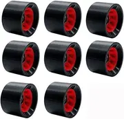 SzBlaZe 8 Pack 58mmx39mm Roller Skate Wheels 95A Quad Skate Wheels with Bearings for Outdoor Double Row Skating or Skateboard Accessories (Balck)