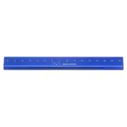 Aluminum Hollow Scale Ruler 15cm Straight Metal Ruler Blue
