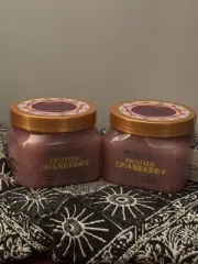 Tree Hut - FROSTED CRANBERRY - Shea Sugar Scrub, 18 Oz Each, RARE, HOLIDAYS 2 Pk