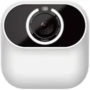 Surveillance Recorder Camera Intelligent Gesture Recognition Selfie Mini Portable F2.2 Free Angle Shooting Cam Magnetic Adsorption White