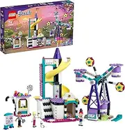 LEGO 41689 Friends Magical Funfair Ferris Wheel and Slide Playset, Amusement Park Toy for Kids with Magic Trick