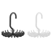 Plastic Mini 360 Degree Rotating Tie Hanger Closet Organizer Space Saving Tool