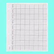 Plastic Coin Pages/Refills 72 Pockets With Backing Paper Pack/5 For Au 1c 2c 5c