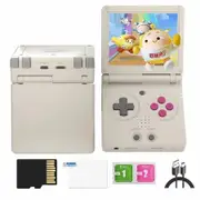 4400+ Portable Nostalgic Games Retro Handheld Device 3.5inch IPS Foldable 3300mAh Battery 64GB TF Card Expandable to 128G WiFi Silver Gray