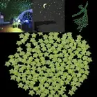 200Pcs/bag Glow In The Dark 3D Stars Moon Stickers Bedroom Home Wall Room-FE