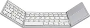 zolyet Foldable Keyboard with pad Compatible with iOS/OS - Multi Device Wirel Keyboard with Trackpad for iMac, Pro, Air, Silver one Size