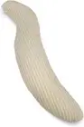 Money body pillow padded 115x20 S-shaped (micro fiber, Genoa ivory)