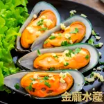 紐西蘭半殼淡菜M(800G)【金龐水產海鮮批發】G018 餐廳 團購 團爸 團媽 西餐 義大利麵