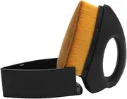 Auto Tire Brush, Car Detailing Tire Shine Brush, High Density Soft Fur Auto Wash Tire Cleaner with Handle, Portable Tire Shine Applicator Brush, Universal Cleaning Supplies (Brown)