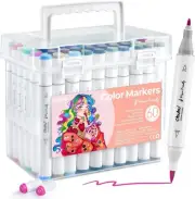 Ohuhu Markers, Double Tipped Based Permanent Art Marker Set for