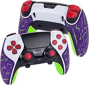 TALONGAMES Controller Grip Tapes Compatible with PS5 DualSense Edge, ELITE Version Color Anti Slip Tape, Compatible with PlayStation 5 Edge Grips, Multi-Texture, Sweat Ventilation, Skin Kit (purple &