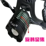 【宸羽】全配 黃光強光頭燈 CREE XML-U2 LED 【06B三星套】強光頭燈 旋轉變焦款 可使用二顆18650