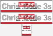 Code 3 Adhesive Vinyl Trailer Decals - Kwik Save - 1/50 1/76 1/148 1/87