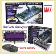 New*Walter Swivel Sweeper Latest Cordless Max Quad Brush with 2 batteries