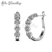 Sora Crystal Hoop Earrings‏