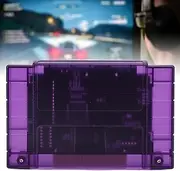 3000 in 1 Game Cartridge for SFC Console, Includes 8GB Memory Card, Multi Game Card for SNES Gaming Experience (Transparent Purple)