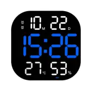 13Inch Wall Clock Brightness Adjustable Remote Control LED Digital Clock9943
