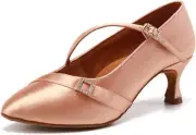 AOQUNFS Ballroom Dance Shoes Women Closed Toe Walts Salsa Latin