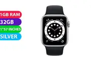 Apple Watch Series 6 Titanium (40mm, Silver, Cellular) - Refurbished (Excellent)