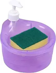 Dishwasher Dispenser - Dishwashing Liquid Soap Dispenser | Portable Dishwasher Soap Dispenser Bottle, Sponge Holder Washing Soap Dispenser, Liquid Soap Dispenser with Sponge Holder for Kitchen