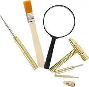 KOMBIUDA 1 set Excavation Tool Kit for Digging Hammer Chisel Brush Magnifying Set Fun Archaeological Digging for Creative Learning and Imagination Development