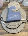 Universal Thread Goods Co. Triple Strand Gold Tone Chain Black & White Seed Bead