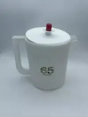 Vintage Tupperware 1.5 Quart Pitcher Clear with White Push Button Lid 1575-8