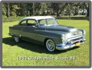 1953 OldsMobile Super 88 2Door Auto Car Refrigerator / Tool Box Magnet