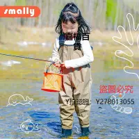 在飛比找Yahoo!奇摩拍賣優惠-褲子smally兒童玩水服幼兒園背帶涉水褲連體防水褲沙灘摸魚