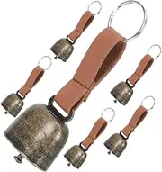 Outanaya 6PC Copper Pet Bell Set Outdoor Camping Pet Walking Loud Bell for Pet Safety