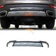 Silver+Black Rear Bumper Diffuser Spoiler Board For Hyundai Santa Fe 13-2016 (for: Hyundai)