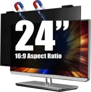 Magnetic Computer Privacy Screen Filter 24 Inch for Frameless Monitor Thin Bezel