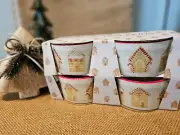 New Prima Design Christmas Gingerbread House Ramekins Bowls Set of 4