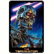 TERMINATOR T2 ENDOSKELETON #1 Metal Sign 30x20cm MOVIE WALL ART PLAQUE MAN CAVE
