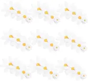 ULDIGI 40pcs Daisy Applique Patches: DIY Sewing Projects Heat Adhesive Iron on Flower Patches for Clothes Jackets Jeans Accessories